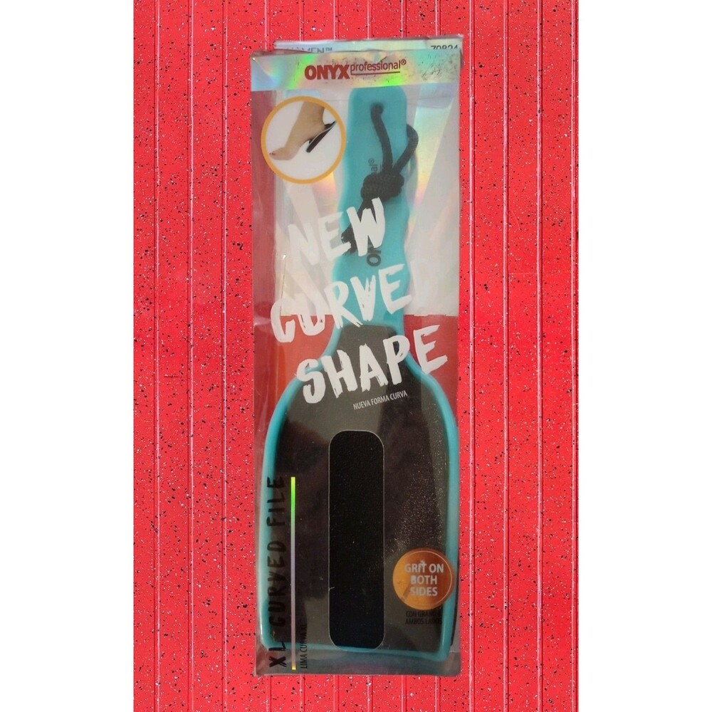 NEW Onyx Professional XL Curved Exfoliating Foot File Double Sided Grit Pedicure